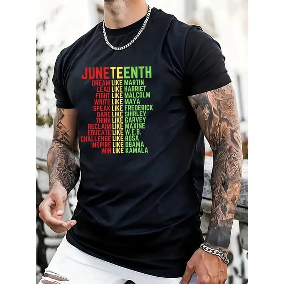 JOY Plus Size Men's T-shirt Summer Trendy Casual Short Sleeve Tees