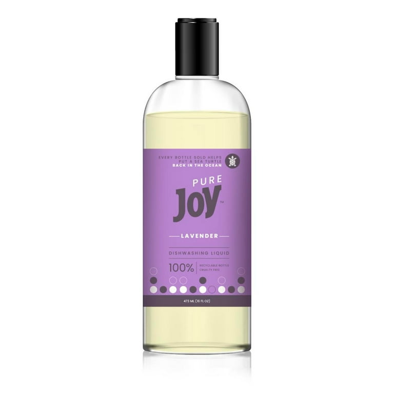 JOY Pure Natural Liquid Dish Soap Pure Joy 16oz Lavender - Walmart.com