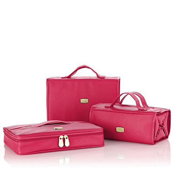 JOY Super Chic Jewel Kit and 2 Better Beauty Cases Roll up Organizer ~ Pink