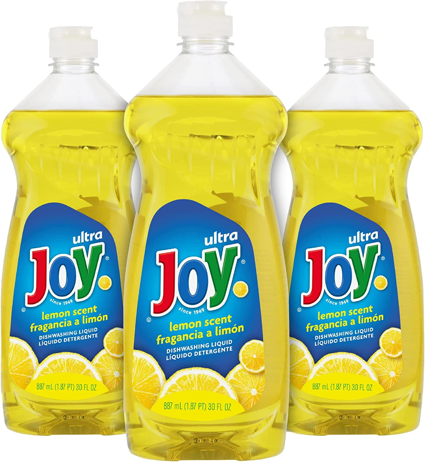 JOY Ultra Grease Cutting Dishwashing Dish Detergent Liquid Soap, Lemon