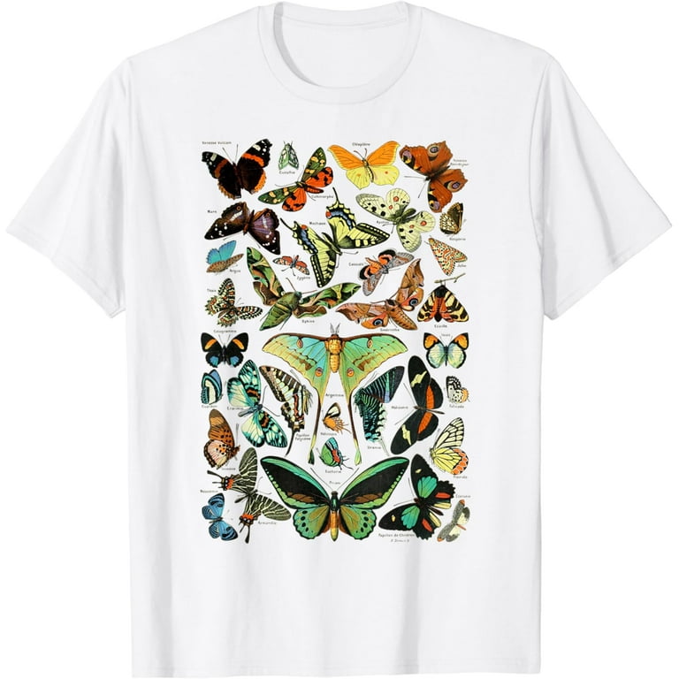 Vintage Butterflies Butterfly Collection T-Shirt Scientific Vintage Butterflies Butterfly Collection T-Shirt Scientific