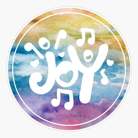 JOY logo Psalms 95 1 let us sing for joy Sticker