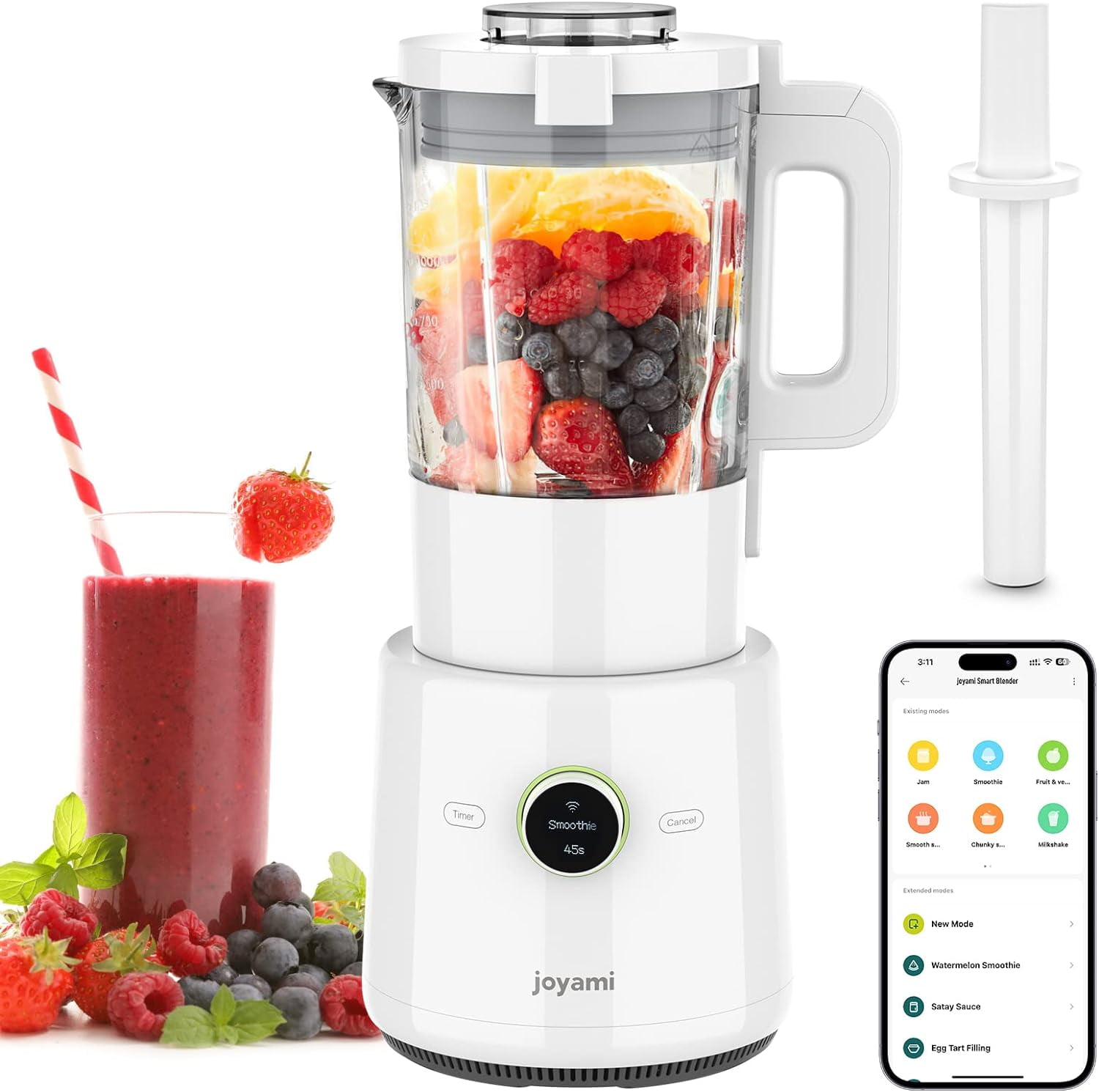 Smoothie Maker JOYAMI Countertop Food Blender, Hot Soup Maker