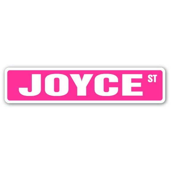 JOYCE Street Sign Childrens Name Room Sign | Indoor/Outdoor |  18" Wide