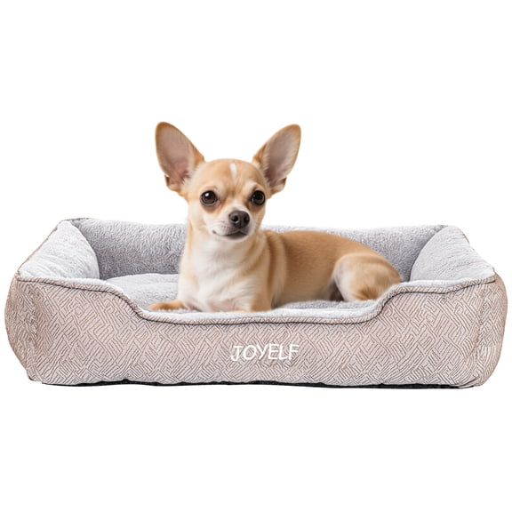 JOYELF Dog Bed Washable Calming Pet Bed, Anti Anxiety Cat Bed & Sofa, Cute Plush Dog Mat for Small Dog