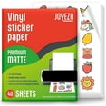 thumbnail image 1 of JOYEZA Printable Vinyl Sticker White Paper for Inkjet Printer Adhesive Paper 8.5 x 11 in 40 Sheets, 1 of 9