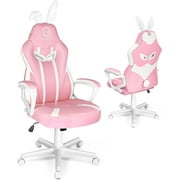 JOYFLY Ergonomic Computer Gaming Chair Racing Style Task Chair for Kids Adults, 250 lbs, Pink