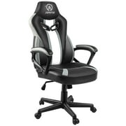 JOYFLY Ergonomic Gaming Chair Sturdy Office Computer Chair PU Leather, 250lbs Load, Gray&Black