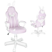JOYFLY Ergonomic Gaming Chair Sturdy Office Computer Chair PU Leather, 250lbs Load, Purple