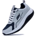 thumbnail image 1 of JOYFON Arch Support Men Walking Shoes Plantar Fasciitis Shoes Orthotic Tennis Sneakers for Foot Pain Relief GreyBlue Size 10.5, 1 of 7