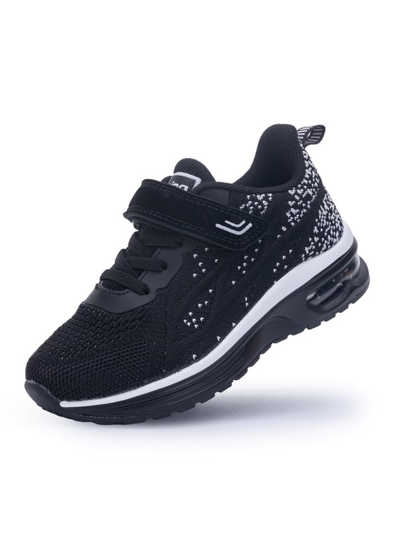 Kids Running Shoes for Boys Girls Children Tennis Sports Athletic School Walking Sneakers Black Big Kids Size 3