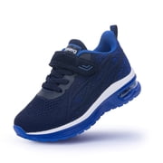 Kids Running Shoes for Boys Girls Children Tennis Sports Athletic School Walking Sneakers BlackBlue Big Kids Size 7