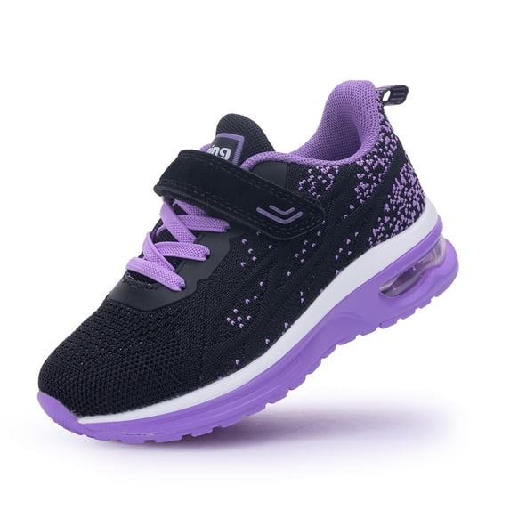 JOYFON Kids Running Shoes for Boys Girls Children Tennis Sports Athletic School Walking Sneakers BlackPurple Big Kids Size 3