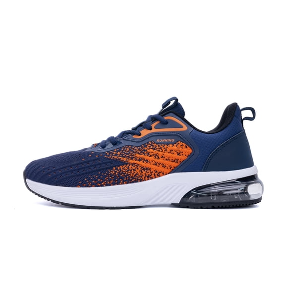 JOYFON Mens Running Shoes Casual Walking Shoes Air Cushioned Comfortable Tennis Shoes Fashion Sneakers OrangeBlue Size 11.5