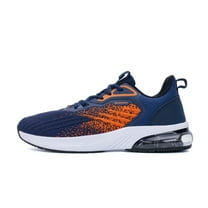 JOYFON Mens Running Shoes Casual Walking Shoes Air Cushioned Comfortable Tennis Shoes Fashion Sneakers OrangeBlue Size 9