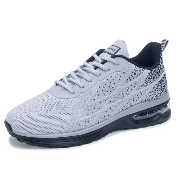JOYFON Mens Running Shoes Air Cushioned Athletic Sneakers Non Slip Tennis Shoes for Sport Gym Jogging BlackWhite Size 7