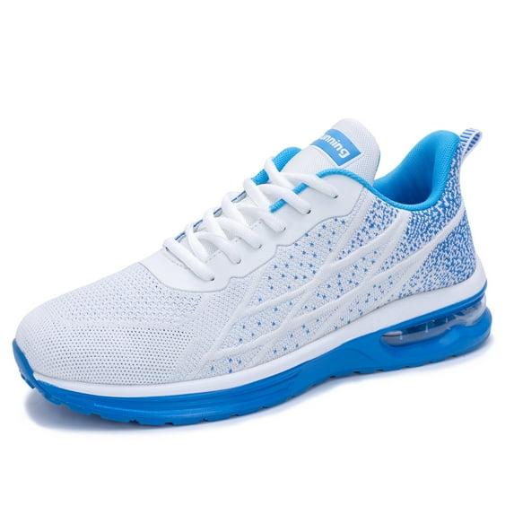 JOYFON Mens Running Shoes Air Cushioned Athletic Sneakers Non Slip Tennis Shoes for Sport Gym Jogging LightBlue Size 10.5