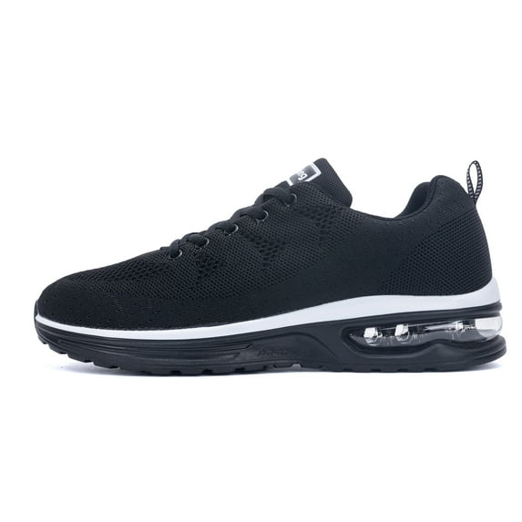 JOYFON Mens Running Shoes Air Cushioned Athletic Sneakers Non Slip Tennis Shoes for Sport Gym Jogging WhiteBlack Size 7
