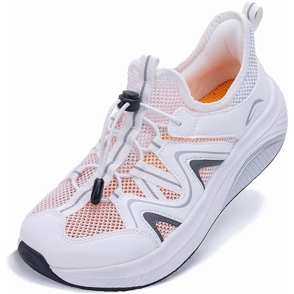 JOYFON Wide Toe Box Shoes Women Walking Shoes Arch Support Plantar Fasciitis Orthotic Sneakers Slip On Running Tennis Shoes US Size 6-11