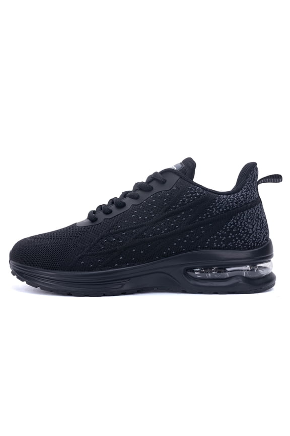 Women Running Shoes Tennis Athletic Sneakers Air Cushioned Non Slip Lightweight Walking Shoes BackGray Size 8