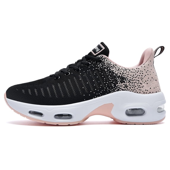 JOYFON Women Running Shoes Tennis Athletic Sneakers Cushioned Non Slip Lightweight Walking Shoes BlackOrange Size 10