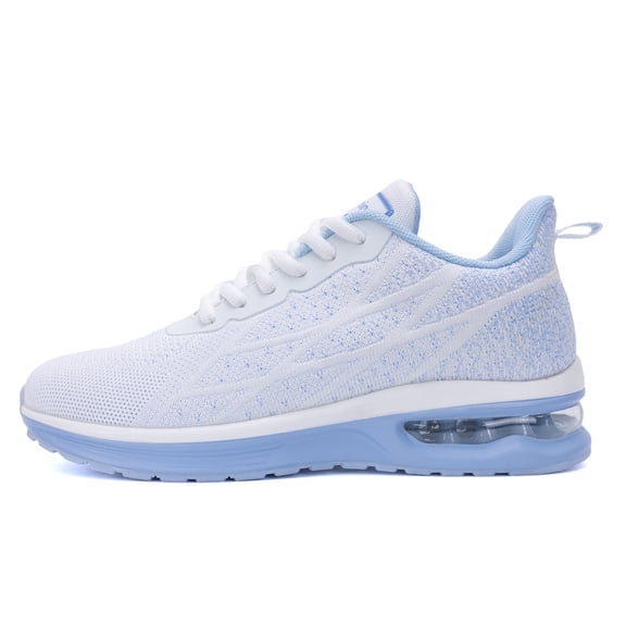 JOYFON Women Running Shoes Tennis Athletic Sneakers Air Cushioned Non Slip Lightweight Walking Shoes LightBule Size 7.5