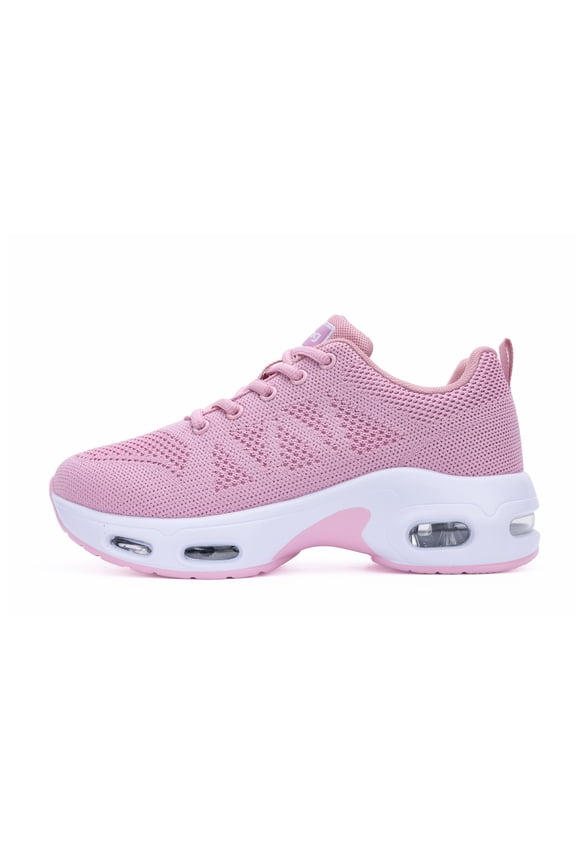 Women Running Shoes Tennis Athletic Sneakers Cushioned Non Slip Lightweight Walking Shoes Pink Size 5.5