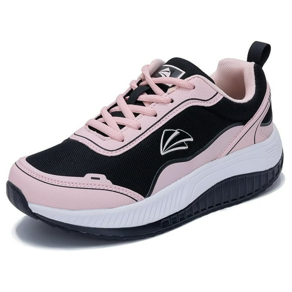 JOYFON Womens Walking Shoes with Arch Support Orthotic Plantar Fasciitis Foot Pain Relief Sneakers Tennis Shoes PinkBlack Size 9.5