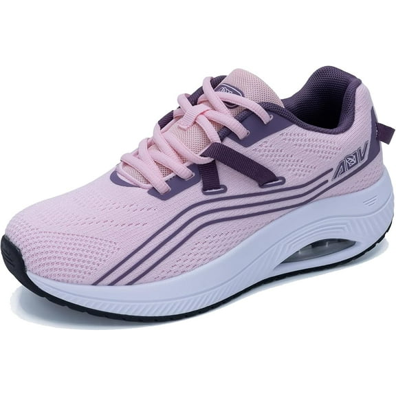 JOYFON Womens Walking Shoes with Arch Support Tennis Shoes Orthotic Plantar Fasciitis Sneakers Fashion Athletic PinkPurple Size 11