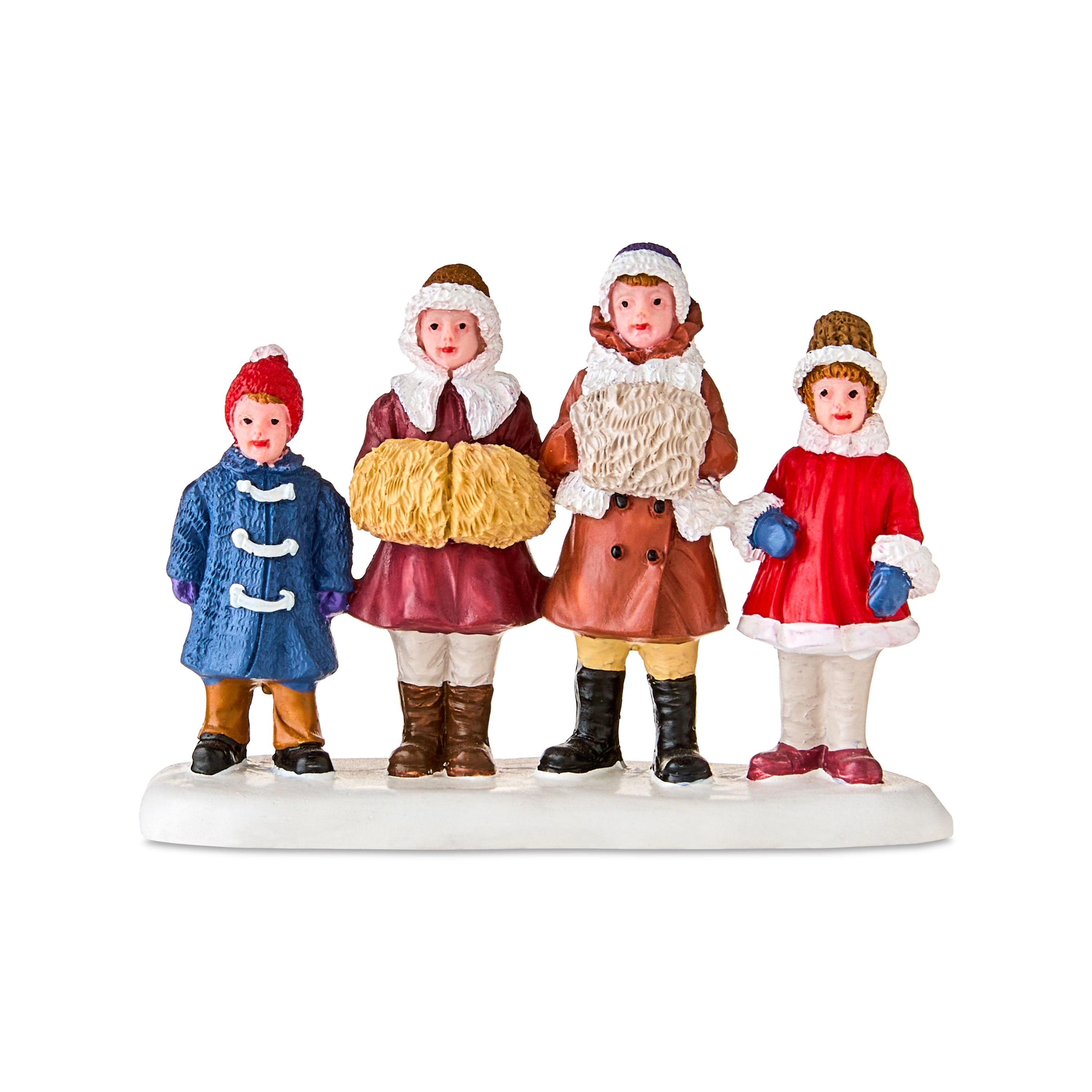 Joyful Carolers Christmas Village Decorative Figurine, Multicolor