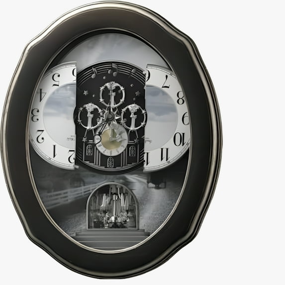 JOYFUL HOMESTEAD II Musical Motion Clock by Rhythm Clocks