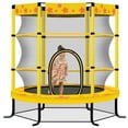 thumbnail image 1 of JOYFULIN Trampoline for Kids, 55'' Mini Trampoline for Toddlers with Enclosure Net and No-Gap Design, 4.5FT Indoor/Outdoor Kids Round Trampoline Gifts for Ages 1-8, 1 of 7