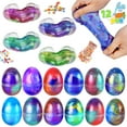 thumbnail image 1 of JOYFY 12 Pcs Easter Slime Eggs Kit for Kids Boys Girls Stress Relief Toys Party Favors for Kids,Easter Egg Basket Stuffers Birthday Gifts, 1 of 9
