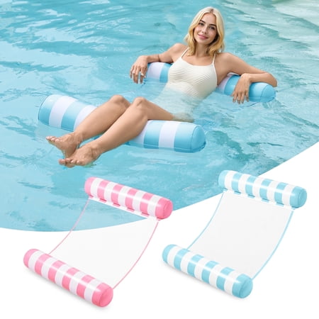 Joyfy 2 Packs Inflatable Pool Float Hammock, 4 in 1 Pool Floaties for Adults, Swimming Pool Floats for Adults, Pool Accessories (Saddle, Lounge Chair, Hammock, Drifter) for Pool, Beach, Outdo price history and forecast - Joyfy