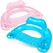 Joyfy 2 Pack Pool Chairs,Pool Floats for Adult with Cup Holders,Pool Noodle for Relaxing Summer Water Fun Swimming Party Beach,Blue&Pink