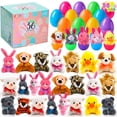 thumbnail image 1 of Joyfy 36 Pack Prefilled Easter Eggs with Toys,Easter Eggs with Mini Stuffed Animals Plush Toys for Kids Toddler,Easter Basket Filler Egg Hunt Filler Stuffer, 1 of 6