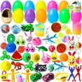thumbnail image 1 of Joyfy 50 Packs Prefilled Easter Eggs with Toys,Filled 48 Bright Colorful and 2 Gold with Toys for Easter Eggs Hunt Filler,Basket Stuffer, Party Favors, 1 of 8
