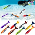 thumbnail image 1 of JOYIN 8 Packs Pool Toys, Shark Underwater Diving Toys, Colorful Swimming Toys Sinking Throwing for Kids Gifts Summer Swim Dive Training Water Fun Pool Games(Sharks), 1 of 7