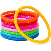 JOYIN Dive Rings Pool Toys, 8 Pcs Colorful Pool Rings for Kids, Underwater Training Pool Diving Rings, Swimming Pool Dive Ring Toy for Kids Gifts Summer Swim Water Fun Pool Games(Diving Circles)