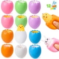 thumbnail image 1 of Joyfy 12 Pcs Easter Eggs Stress Balls, Squishy Toys Cute Chicken Bunny Patterns, Squeeze Ball Toys for Easter Egg Hunt, Easter Basket Stuffers Filler, Party Favors, Classroom Prize Gifts, 1 of 9