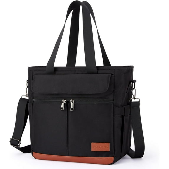 JOYHILL 16.2 L Insulated Lunch Bag for Women, Reusable Leakproof Lunch Tote Thermal Lunch Box Lunch Cooler with Shoulder Strap, Black