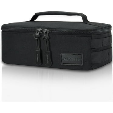 JOYHILL 4L Insulated Lunch Box for Men Women, Leakproof Thermal Tactical Lunch Bag Cooler, Reusable Mini Lunch Box with Handle for Office Work School, Black