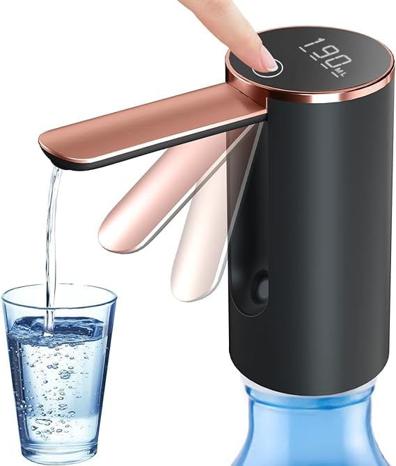 JOYHILL Water Bottle Dispenser, Foldable Electric Water Bottle Pump