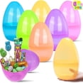 thumbnail image 1 of JOYIN 10" Jumbo Easter Eggs, 6PCS Colorful Plastic Giant Eggs Empty Fillable for Easter Filling Treats Party Favor Hunt Classroom Prize Supplies Decoration, 1 of 10