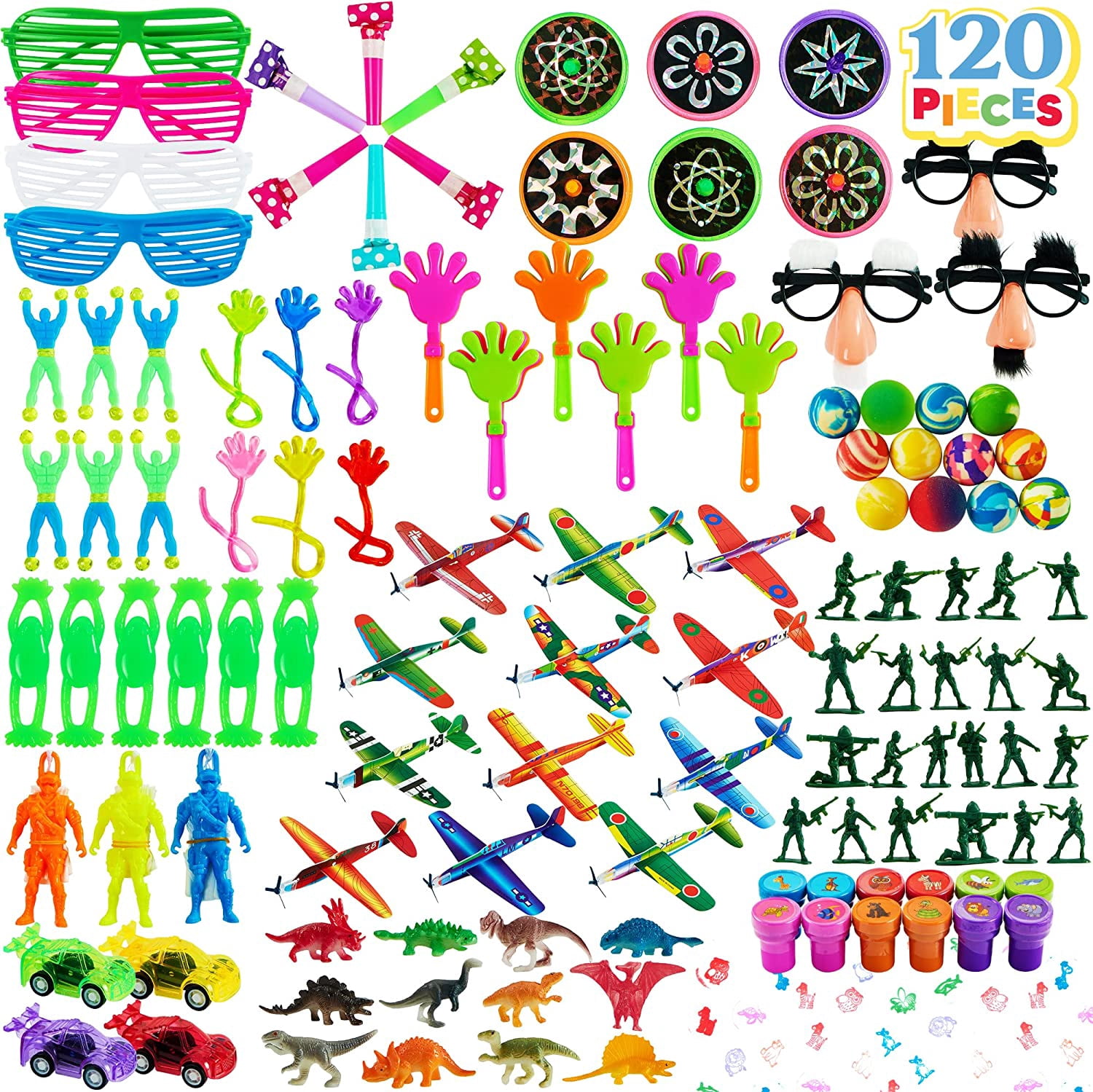 JOYIN 100 PCS Treasure Box Toys, Carnival Party Favors, Prizes for Kids ...