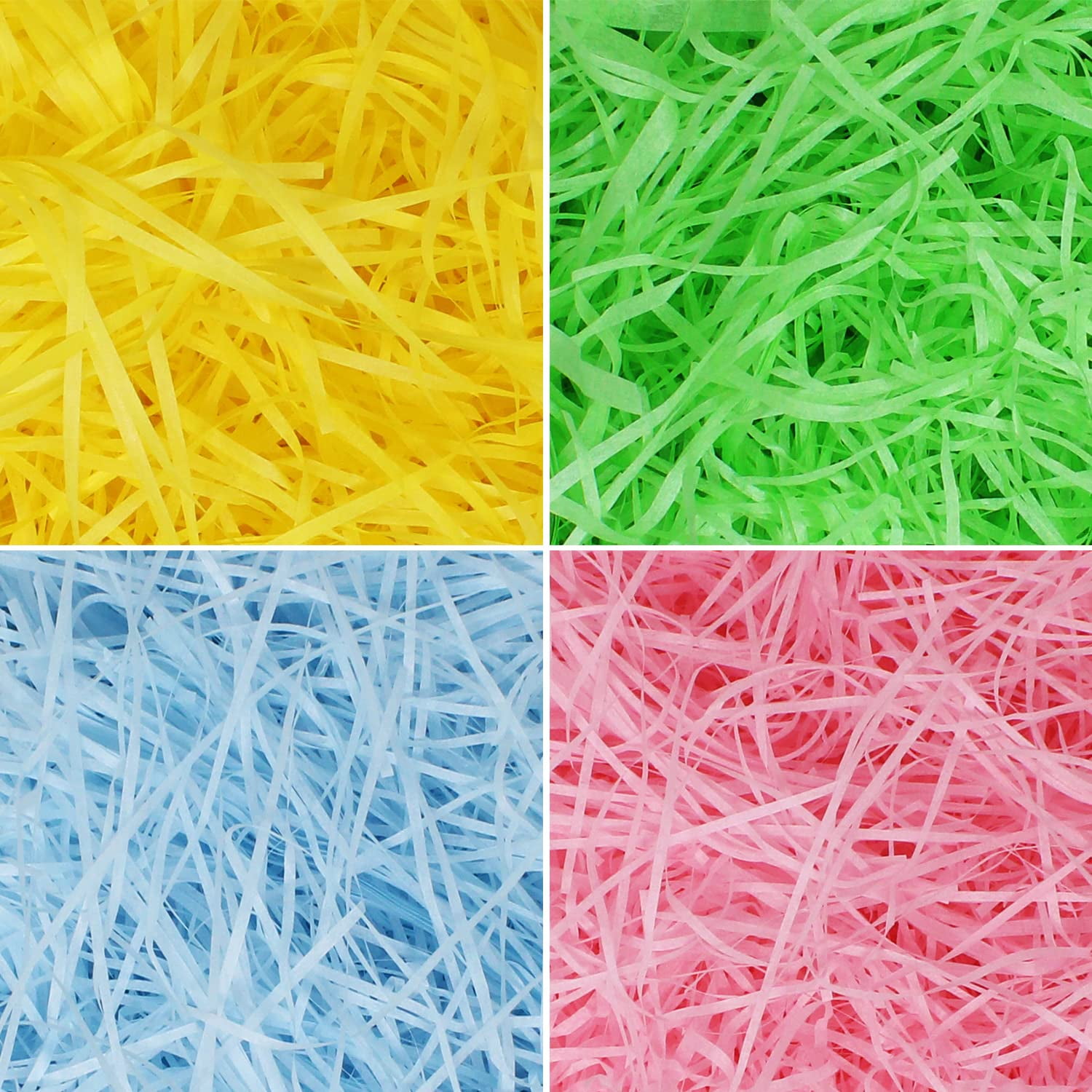 JOYIN 1000g (36oz ) Multicolor Rainbow Easter Grass Recyclable Paper
