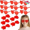 thumbnail image 1 of JOYFY 12 Packs Valentine's Day Heart Shaped Glasses for Kids, Rimless Sunglasses, Classroom Exchange Gift Valentines Party Favors, 1 of 8