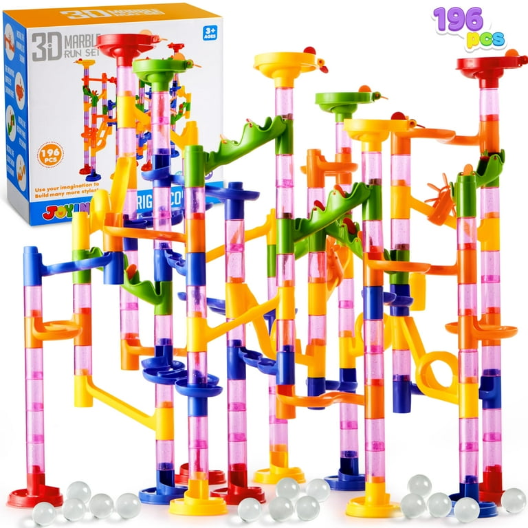 JOYIN 196 Pcs Marble Run, Premium Building Blocks Set, STEM