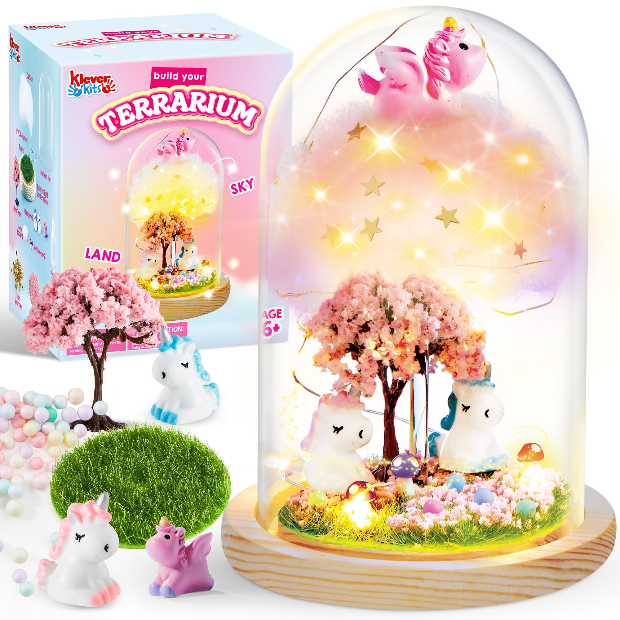 Cute Luminous Unicorn Doll Car Garden Indoor Ornaments - Temu