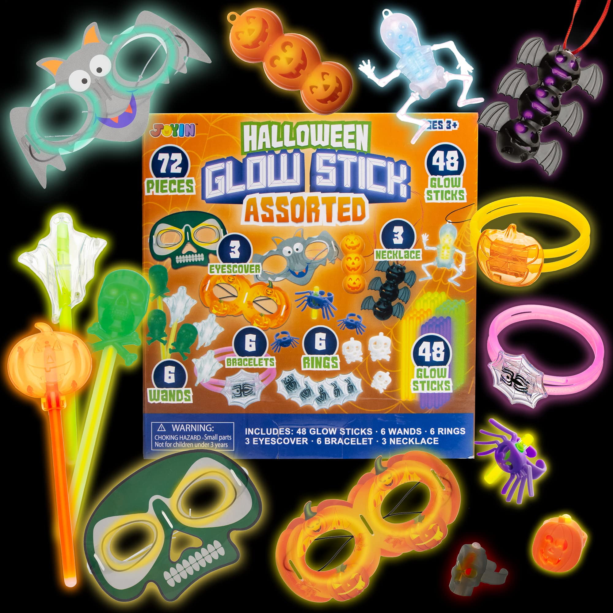 Giftexpress 100 Pcs Small Assorted Color Glow Sticks/Mini Glow Sticks/Fishing Floats Perfect for Stu